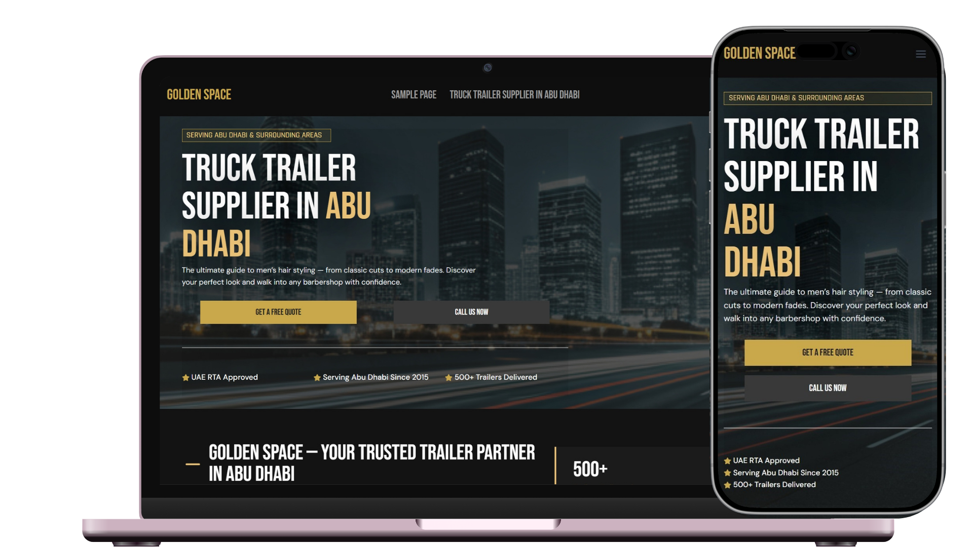 Rankforge Web design mockup